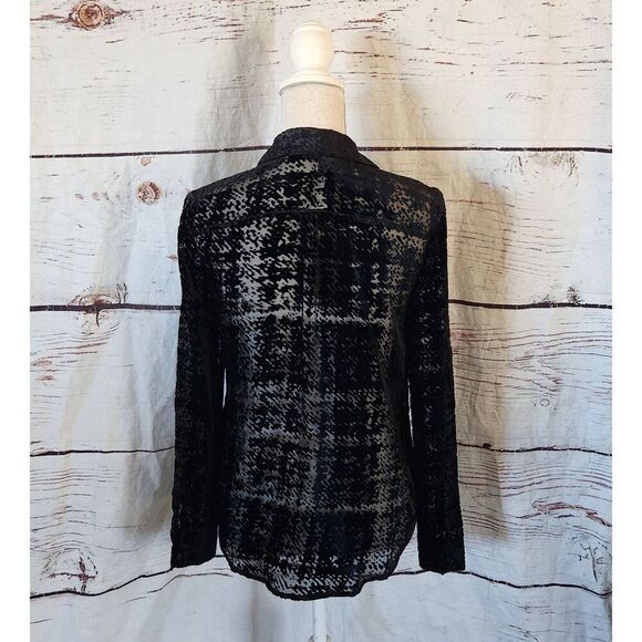 Paige Linara Burnout Velvet Top Size XS NWT - Picture 3 of 7